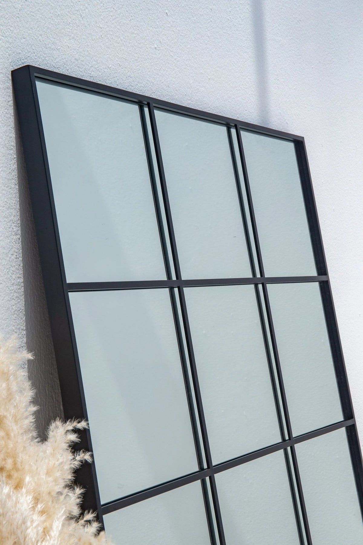 Grand Miroir Noir Structuré - Dimensions 180 x 80 cm - Modernista Maroc