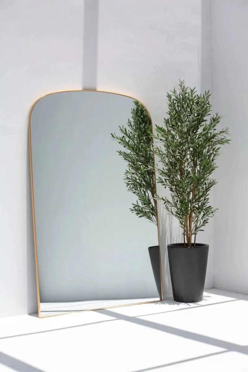 Grand Miroir XXL avec Forme Supérieure Courbée - Élégance et Modernité - Modernista Maroc