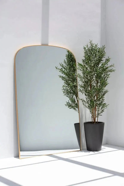 Grand Miroir XXL avec Forme Supérieure Courbée - Élégance et Modernité - Modernista Maroc
