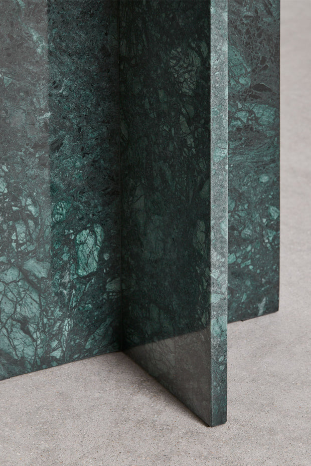 Lot de 2 Tables de Chevet Rondes Ø35 cm – Venia | Marbre Vert Guatemala