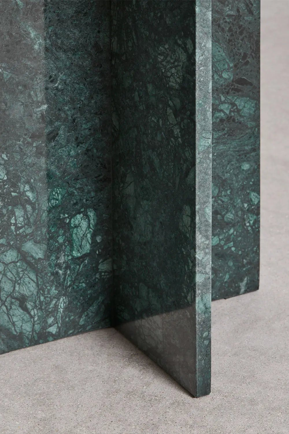 Lot de 2 Tables de Chevet Rondes Ø35 cm – Venia | Marbre Vert Guatemala - Modernista Maroc