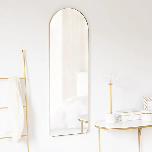 Miroir arche en métal noir 40x120cm - Modernista Maroc