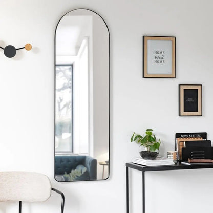 Miroir arche en métal noir 40x120cm - Modernista Maroc