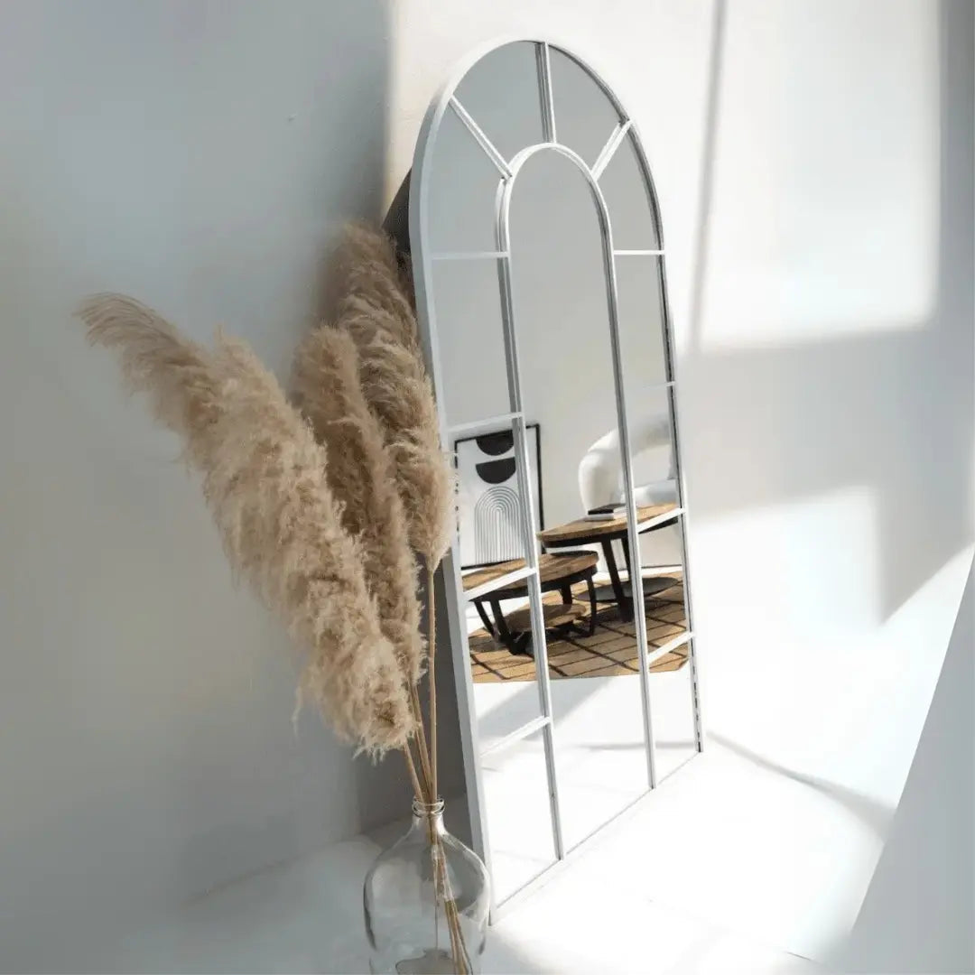 Miroir Arqué gris avec Cadre Divisé ( 6 Dimensions ) - Modernista Maroc
