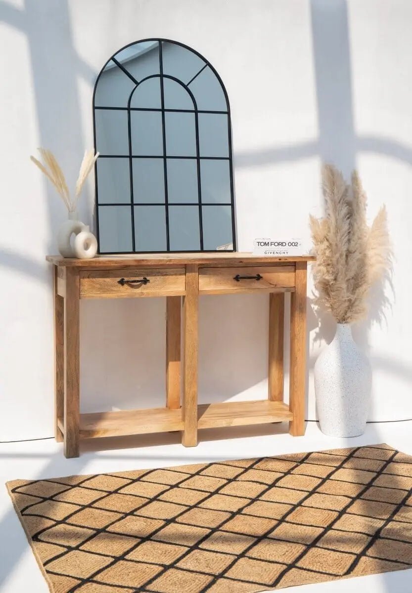 Miroir Arqué Noir - Modernista Maroc