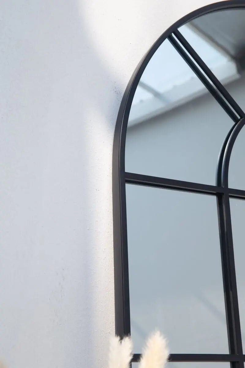 Miroir Arqué Noir - Modernista Maroc