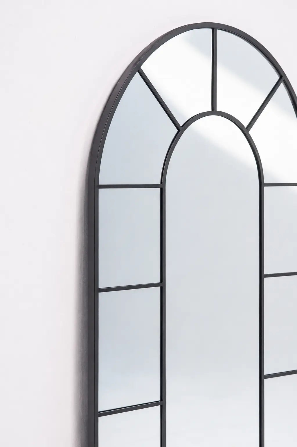 Miroir Arqué noir avec Cadre Divisé ( 4 Dimensions ) - Modernista Maroc