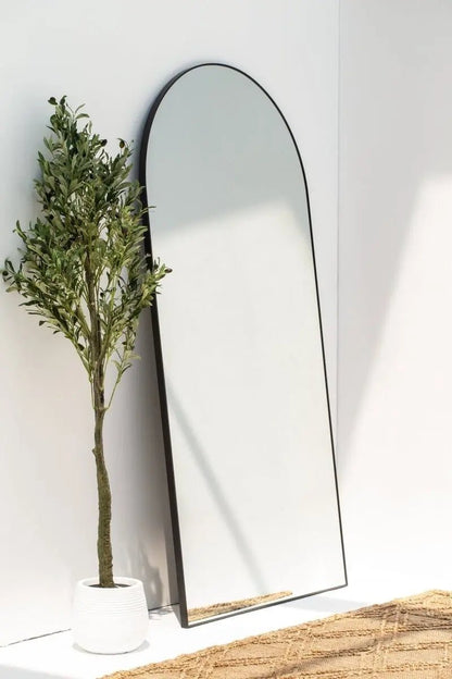 Miroir Arqué noir Minimaliste ( 7 Dimensions ) - Modernista Maroc