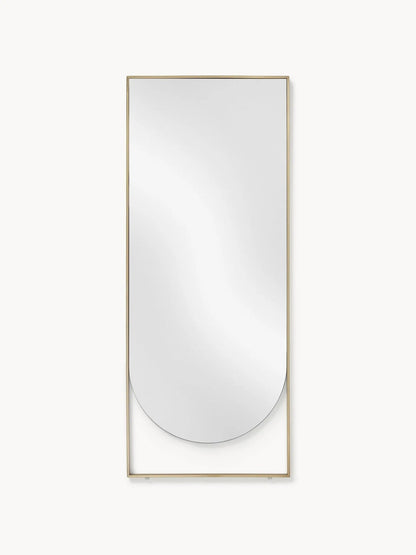 Miroir Doré Rectangulaire avec Détail Arrondi - 160 cm x 65 cm - Modernista Maroc