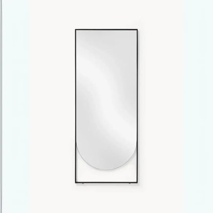 Miroir Noir Rectangulaire avec Détail Arrondi - 160 cm x 65 cm - Modernista Maroc
