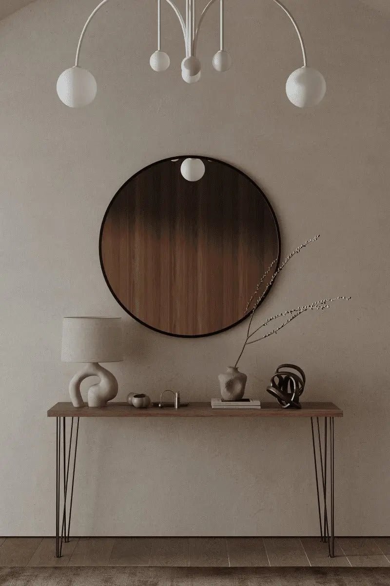 Miroir noir rond ( 5 Diamètre ) - Modernista Maroc