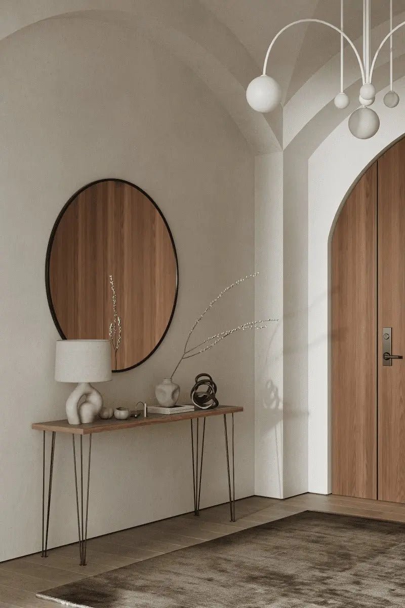 Miroir noir rond ( 5 Diamètre ) - Modernista Maroc