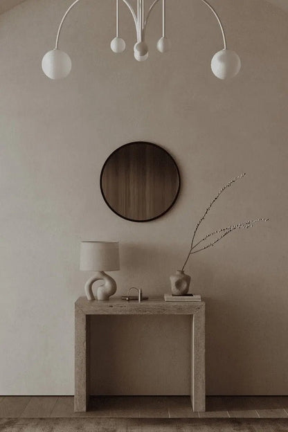 Miroir noir rond ( 5 Diamètre ) - Modernista Maroc
