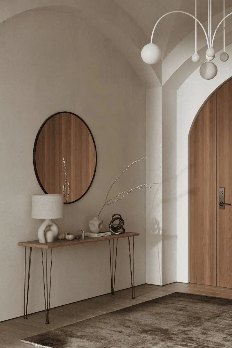 Miroir noir rond ( 5 Diamètre ) - Modernista Maroc