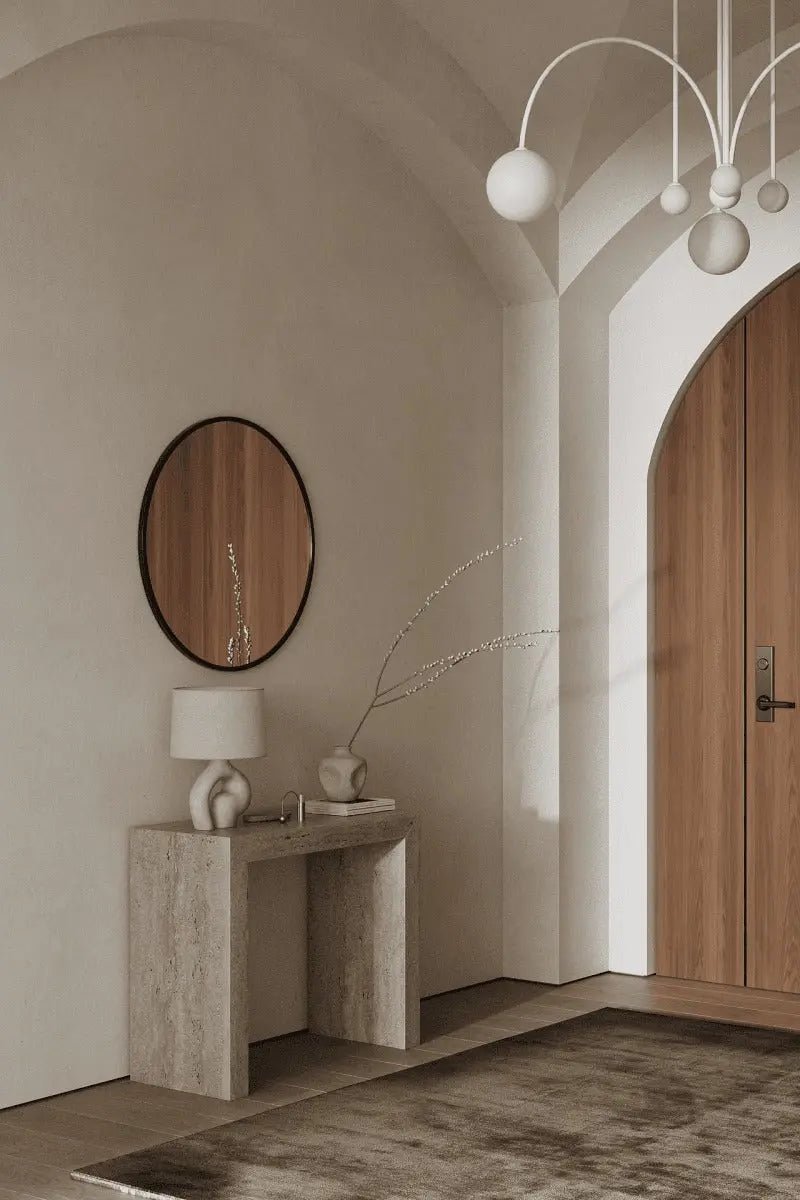 Miroir noir rond ( 5 Diamètre ) - Modernista Maroc