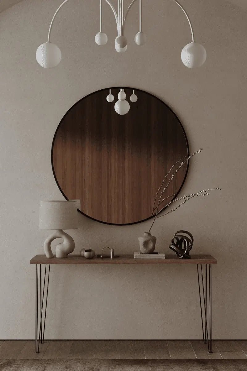Miroir noir rond ( 5 Diamètre ) - Modernista Maroc
