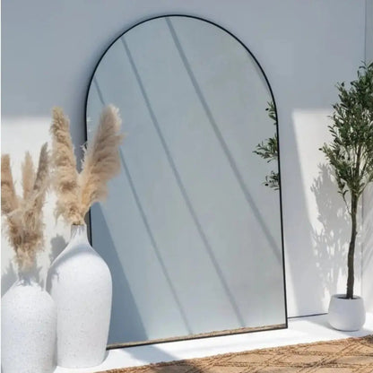 Miroir XXL Arqué Noir - Modernista Maroc