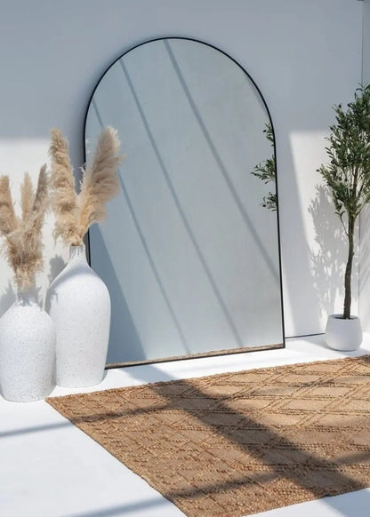 Miroir XXL Arqué Noir - Modernista Maroc