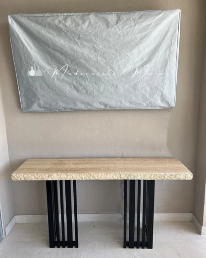 Console d'Entrée en travertin Mogador - Modernista Maroc