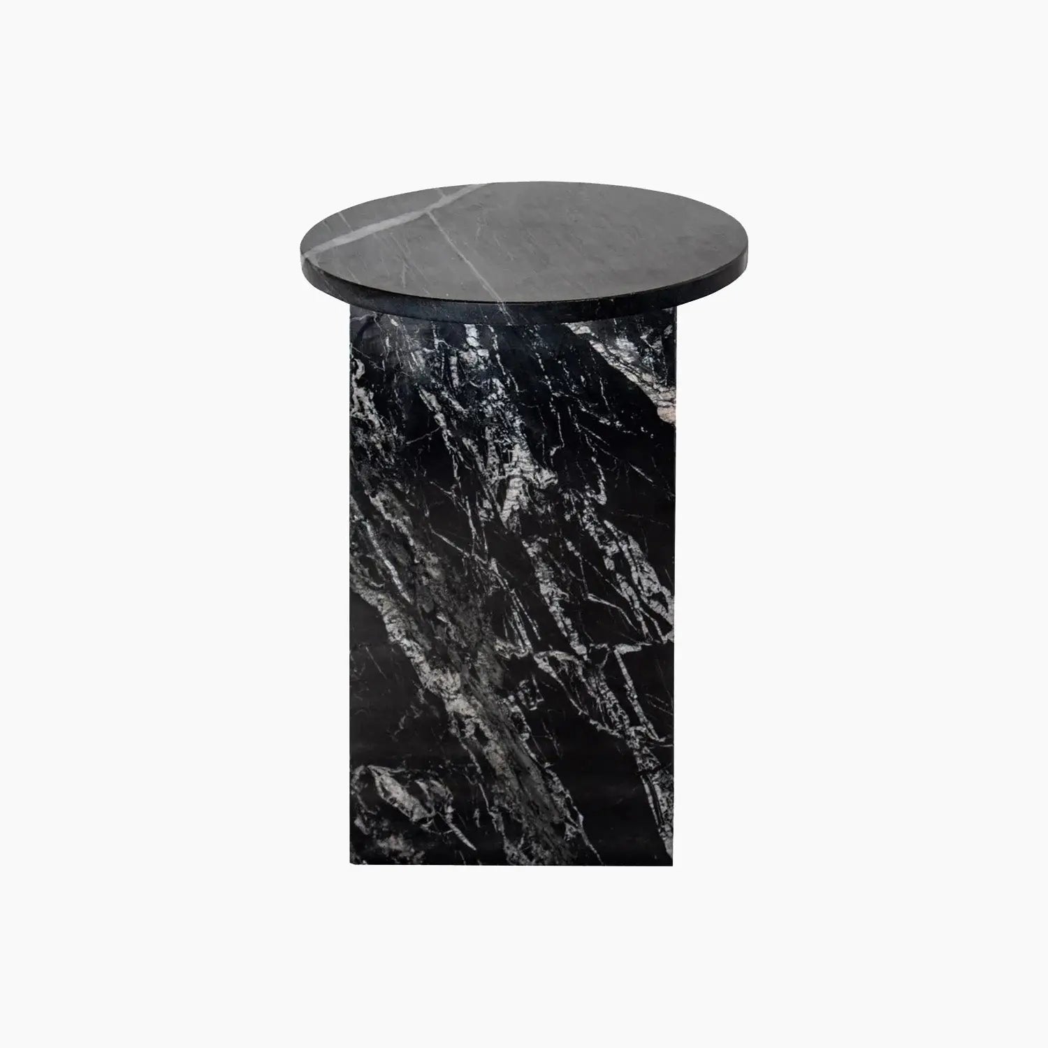 Table d'appoint en marbre Noir - Modernista Maroc