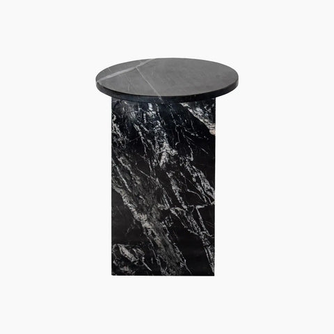 Table d'appoint en marbre Noir - Modernista Maroc