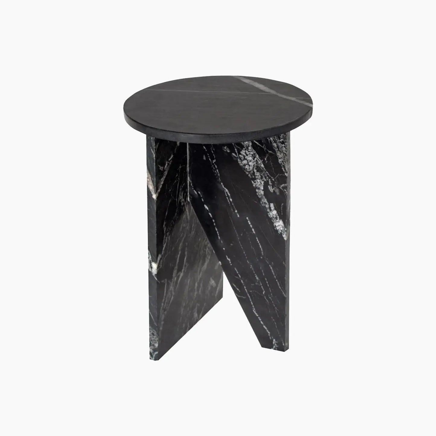 Table d'appoint en marbre Noir - Modernista Maroc