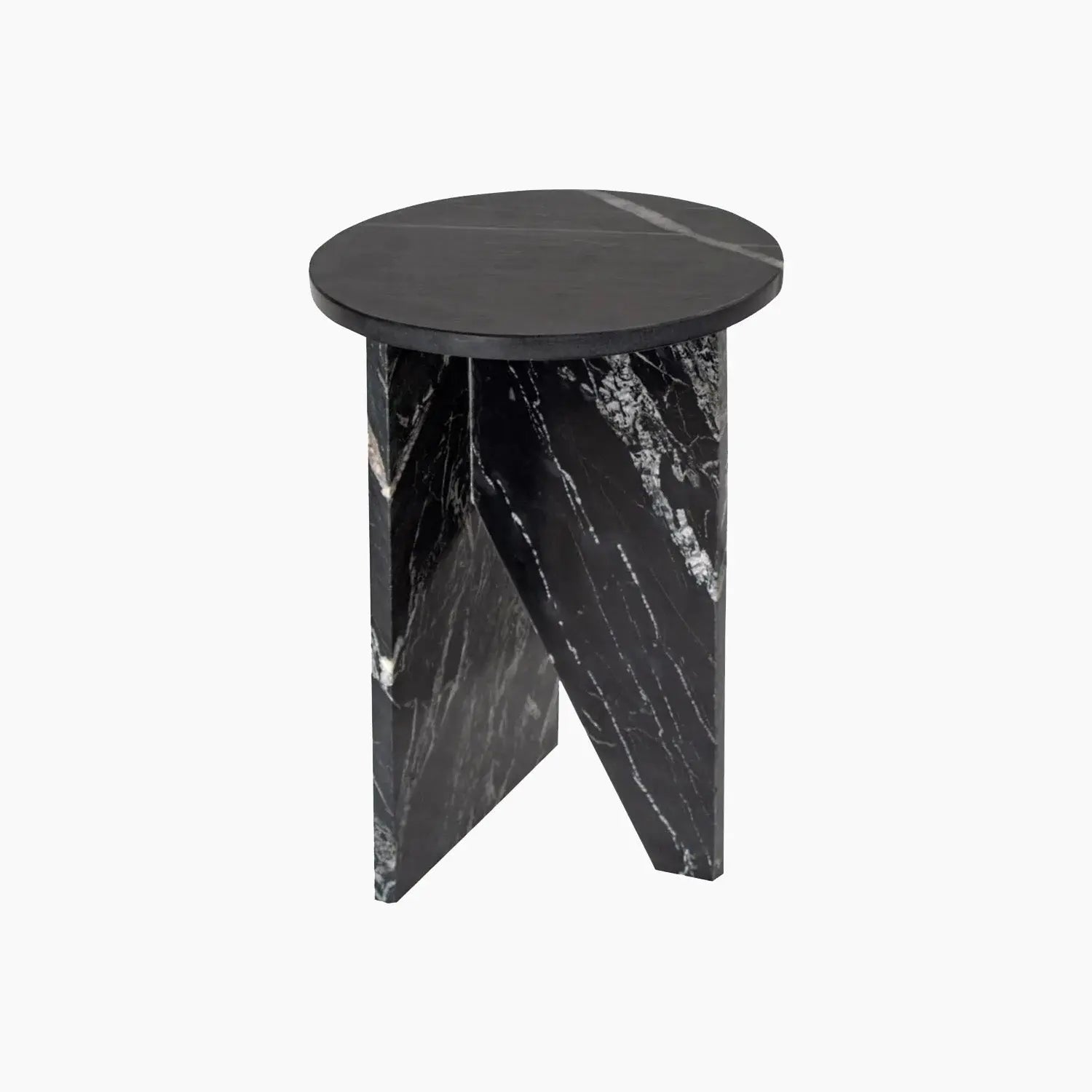 Table d'appoint en marbre Noir - Modernista Maroc
