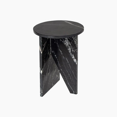 Table d'appoint en marbre Noir - Modernista Maroc