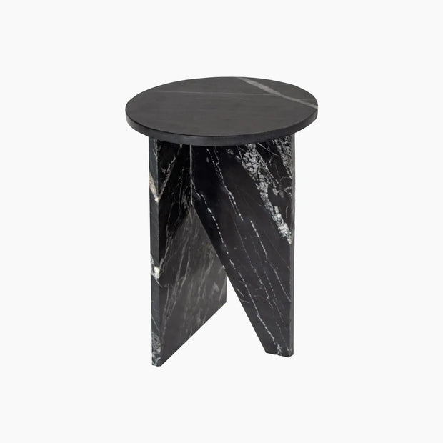 Table d'appoint en marbre Noir - Modernista Maroc