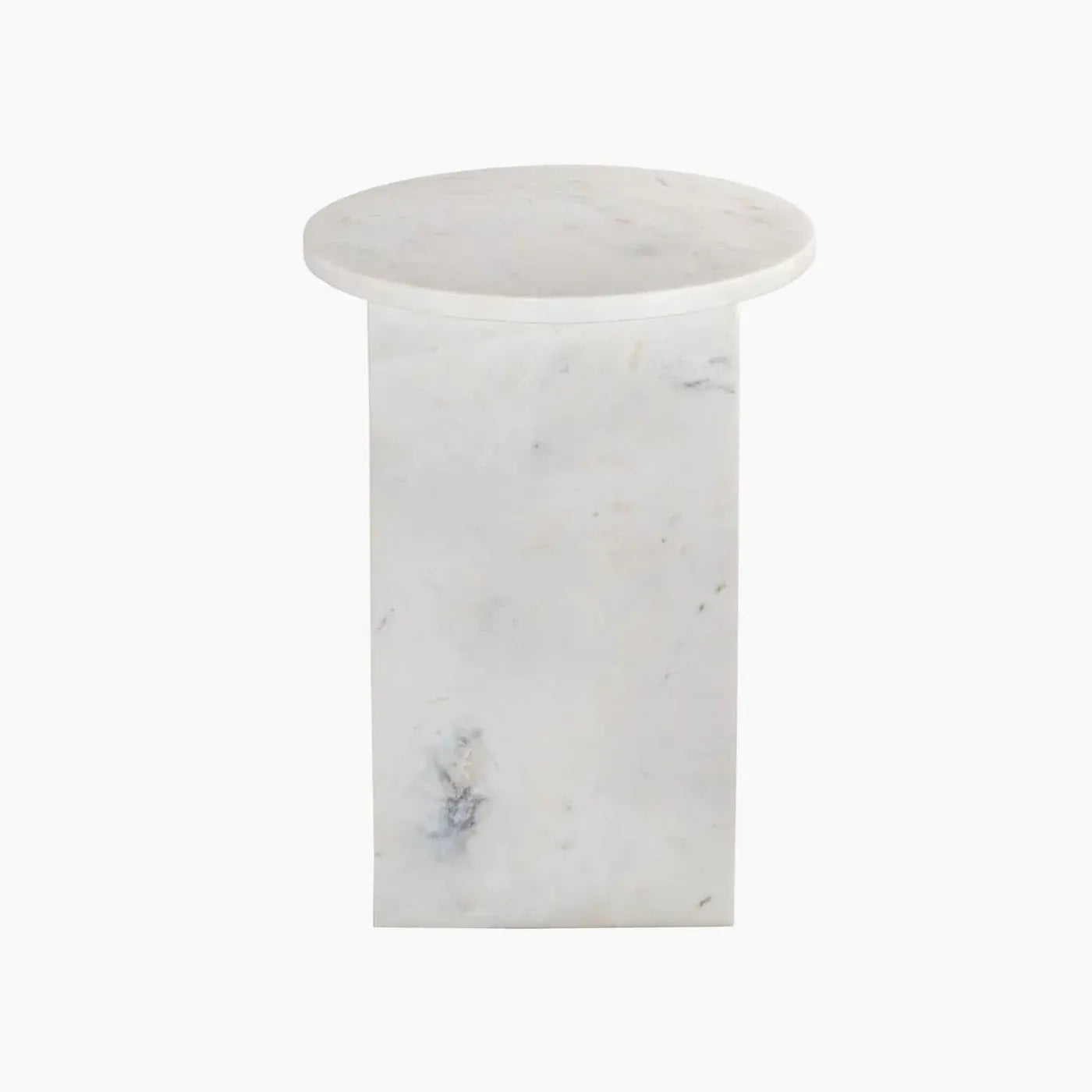 Table d'appoint en Marbre Blanc Saphir - Modernista Maroc