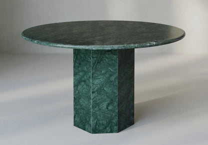 Table à manger en marbre vert Guatemala naturel - Modernista Maroc