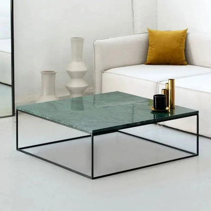 Table Basse Carrée en marbre blanc - Divers Marbre et Dimensions - Modernista Maroc