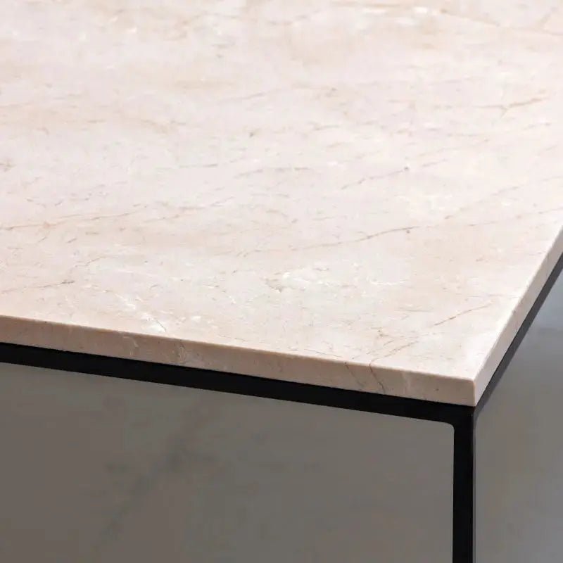 Table Basse Carrée en marbre blanc - Divers Marbre et Dimensions - Modernista Maroc