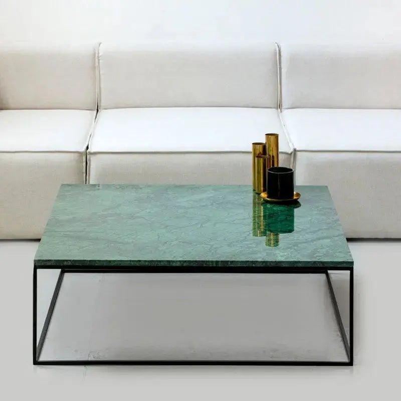 Table Basse Carrée en marbre blanc - Divers Marbre et Dimensions - Modernista Maroc