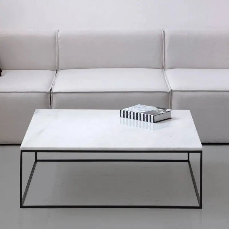 Table Basse Carrée en marbre blanc - Divers Marbre et Dimensions - Modernista Maroc