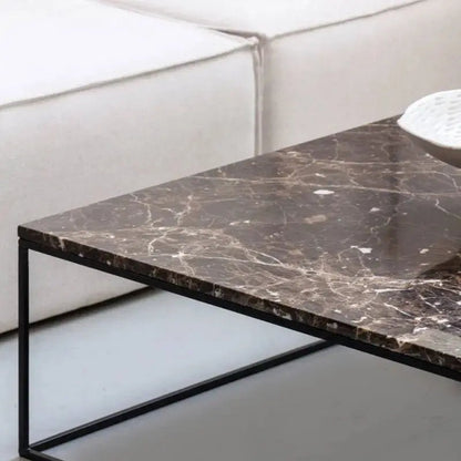 Table Basse Carrée en marbre blanc - Divers Marbre et Dimensions - Modernista Maroc