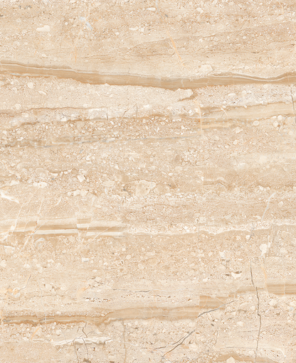 Détail du veinage du travertin beige