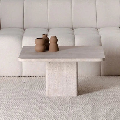 Table Basse Celya en Travertin - Modernista Maroc