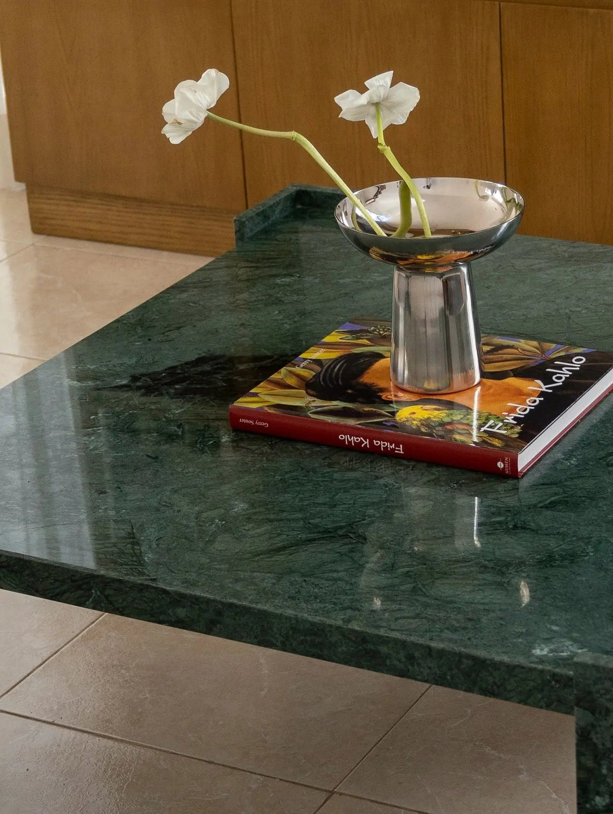 Table basse en marbre vert Ephyra - Modernista Maroc