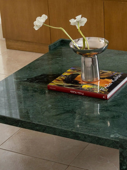Table basse en marbre vert Ephyra - Modernista Maroc