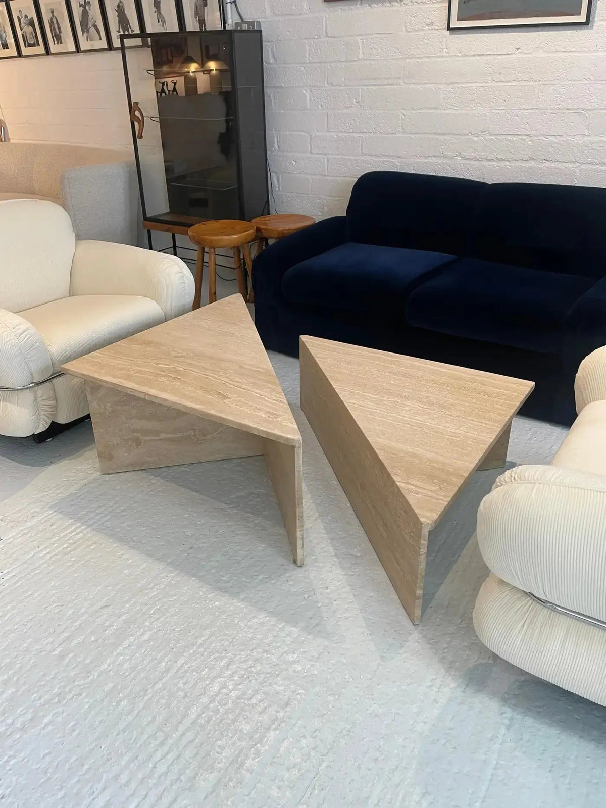 Table basse en travertin Chellah - Modernista Maroc