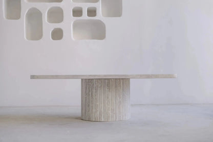 Table basse en Travertin Eros - Modernista Maroc