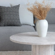 table basse en travertin opale - Modernista Maroc