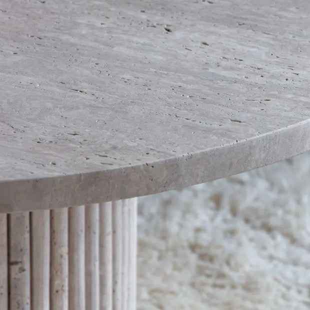table basse en travertin opale - Modernista Maroc