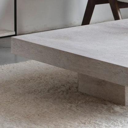 Table Basse en Travertin Oreste - Rectangulaire - Modernista Maroc