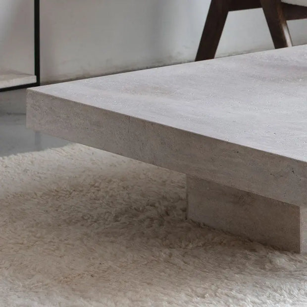 Table Basse en Travertin Oreste - Rectangulaire - Modernista Maroc
