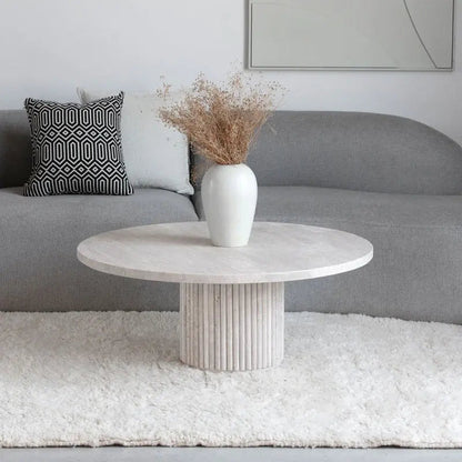 Table Basse Opale en Travertin - Modernista Maroc