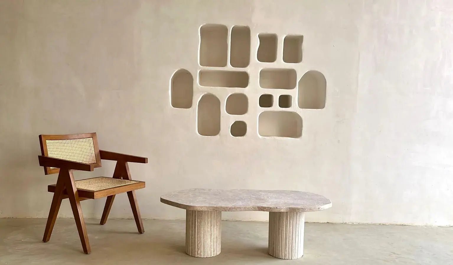 Table basse plateau forme organique Hades - Modernista Maroc