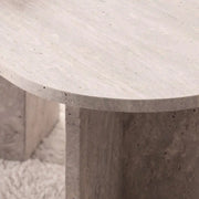 Table basse en travertin Hera- Modernista Maroc