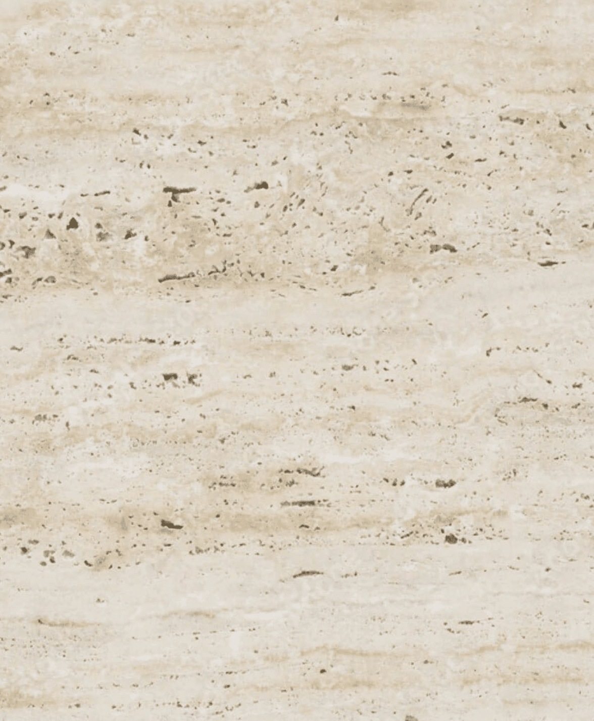 Détail des pores naturels du travertin beige